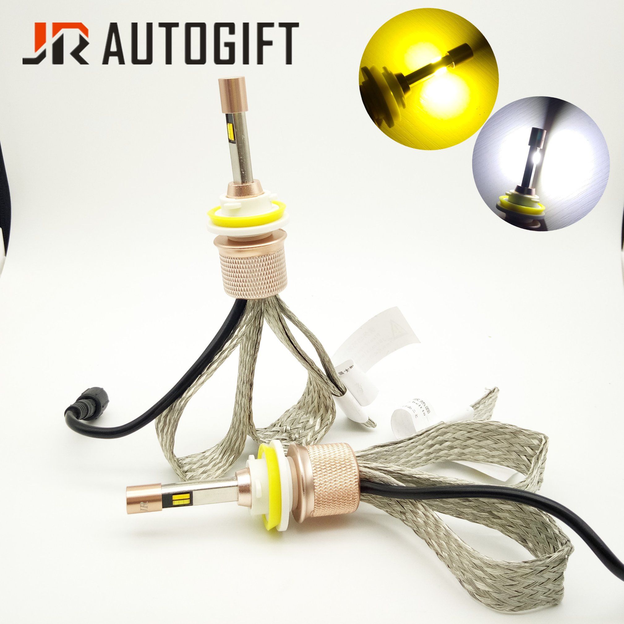 3000K 6500K 360 Angle Beam Auto LED Headlight Kit