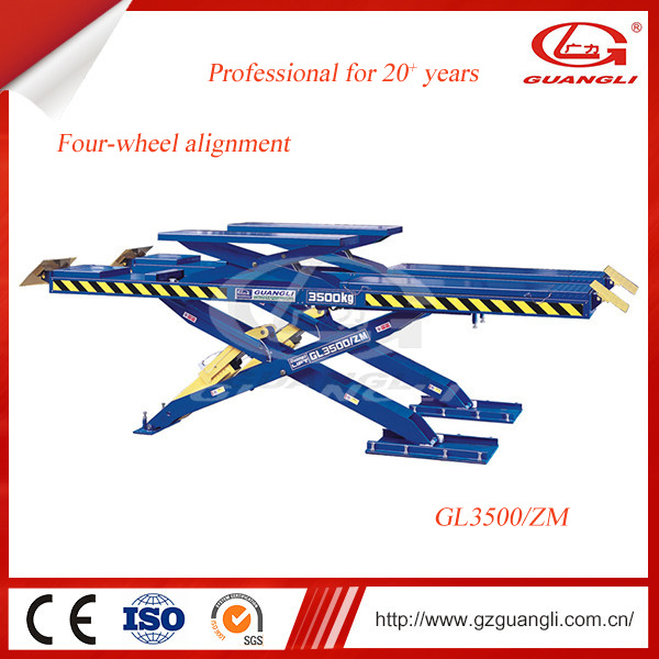 Guangli Brand Stationary Hydraulic Scissor Car Lift for Sale