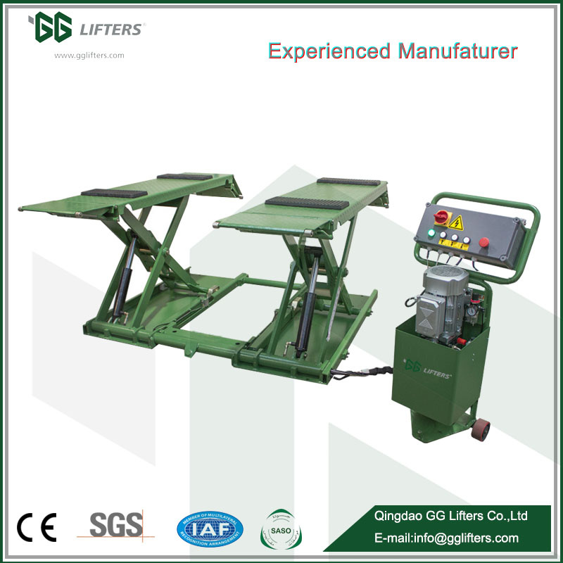 Ce 3.5 Tons Hydraulic Double Cylinder MID-Raise Scissor Auto Vehicle Car Lift for Repaire