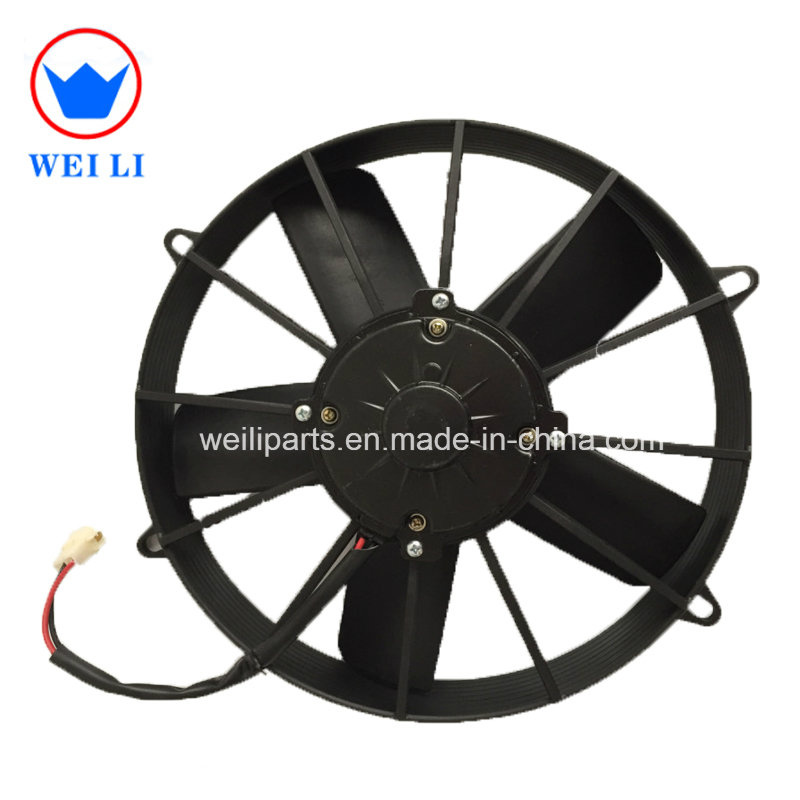 11 Inch Black 24V 100PA Electric Universal Auto Cooling Radiator Fan