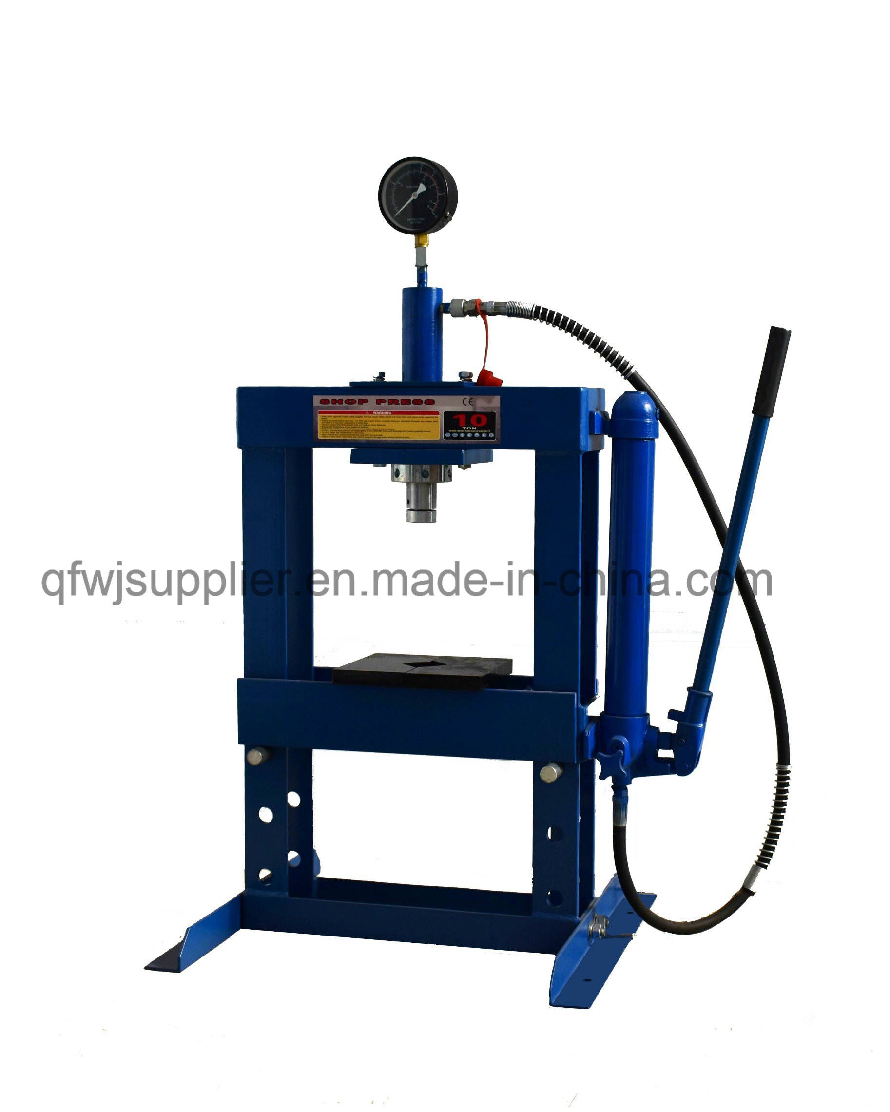 10t Hydraulic Press with Gauge