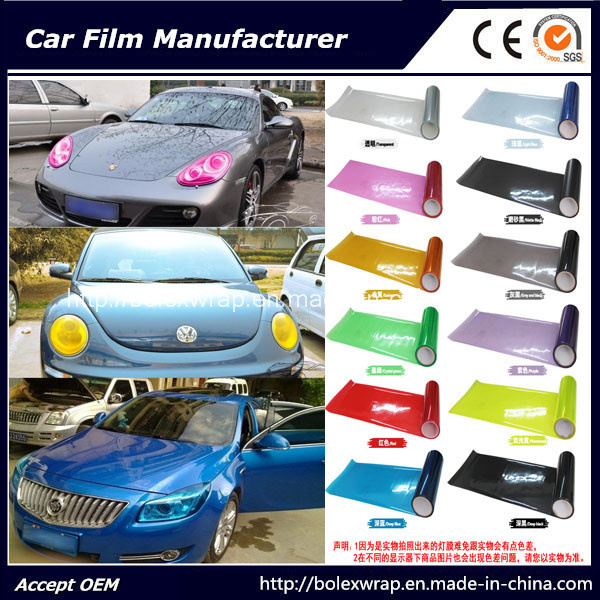 Self-Adhesive Light Vinyl Sticker Colors Car Headlight Tint Vinyl Films