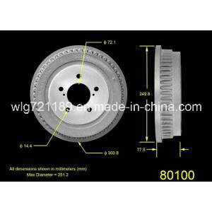 Car Brake Drum 80002 for Gmc