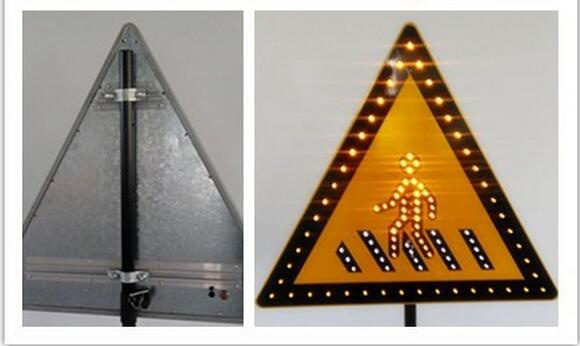 Customize Aluminum Traffic Warning Sign Aluminum Triangle Circle