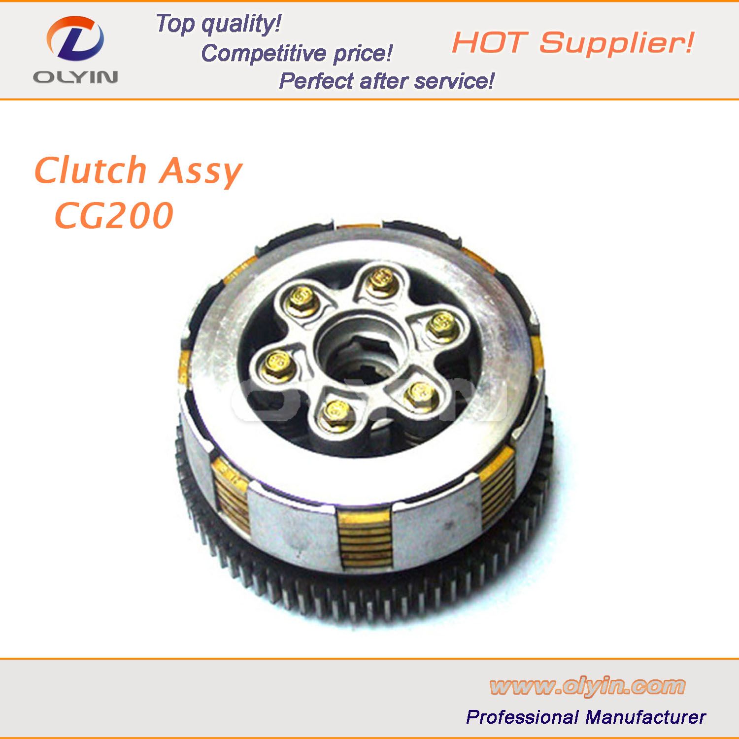 Cg200 Motorcycle Clutch Hub for Honda Spare Parts
