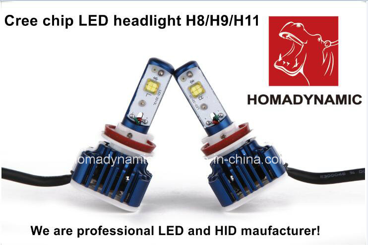 2016 Most Popular Auto Accessories V16 H7 Crees LED Headlight H1 H4 H7 H11 9005 9006