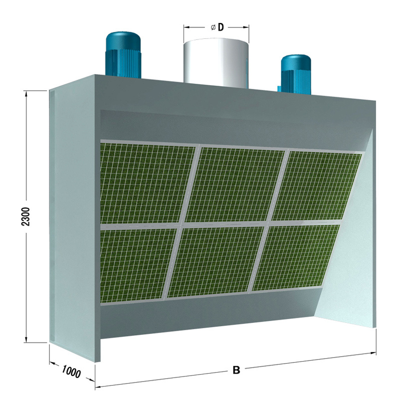 Yft-B Open-Face Industrial Spray Booth