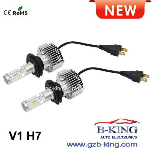 Mini Size H7 6000K 4000lm Car LED Headlight