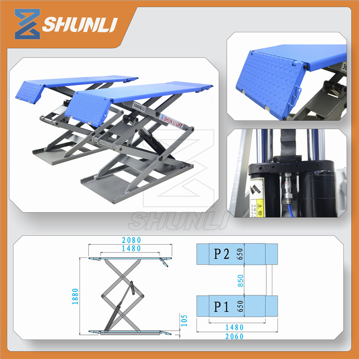 Electro-Hydraulic Scissor Car Lifts