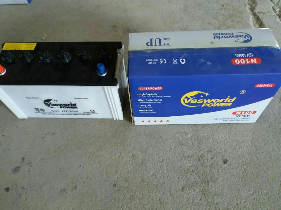 N100 12V100ah Dry Charge Car Battery for Truck