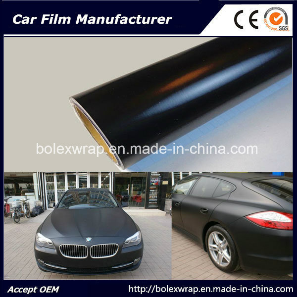 Matt Black Car Wrapping Vinyl Film, Car Matt Vinyl Wrap Car Sticker Film