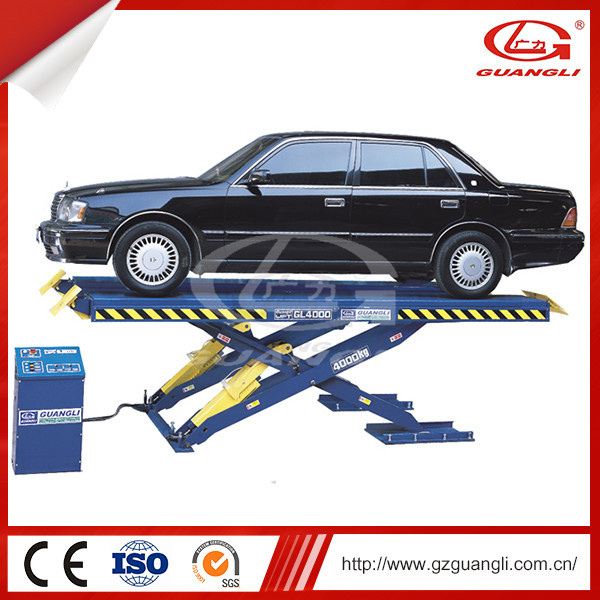 China Manufacturer Double Cylinder Hydraulic Lift Type and Scissor Design Auto Car Lift 4000
