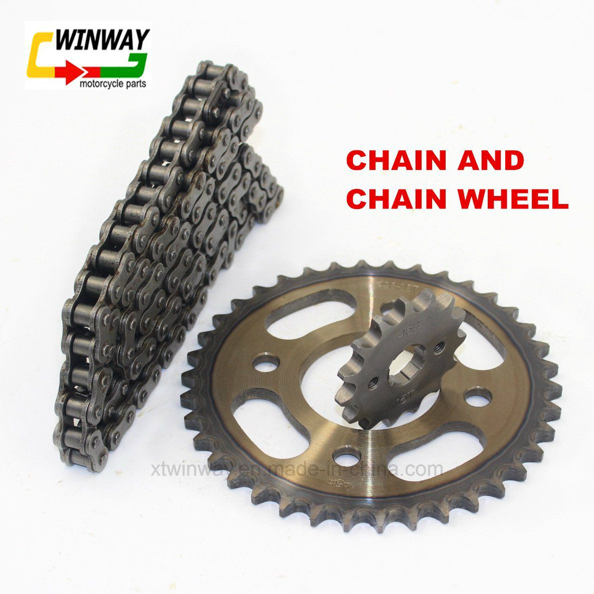 Motorcycle Parts 428h Bush Chain Chain with Chain Wheels for Cg125 Xf125 Honda