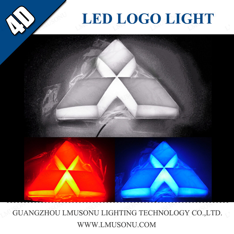 Auto 4D LED Logo Badge Light for Mitsubishi