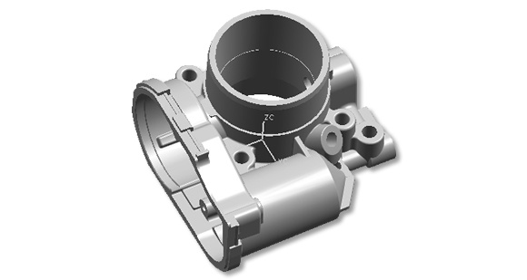 Aluminum Die Casting Car Throttle Body, Auto Parts Customization