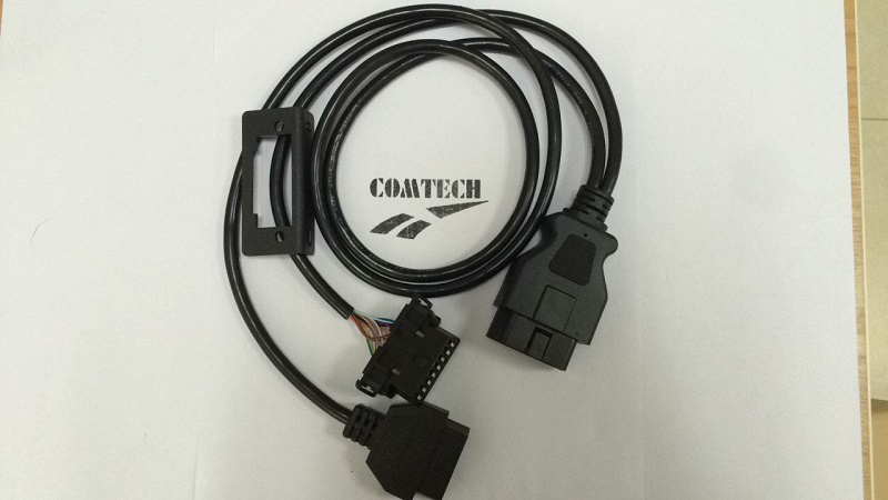 OBD II (J1962) 16p Male to OBD Female Hsg+OBD Female
