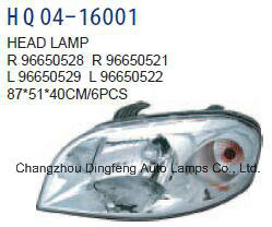 Passengers/Drivers Headlight Replacement for Chevrolet Aveo-T250/Lova 2007 OEM 96650526/96650525/96650521/96650522