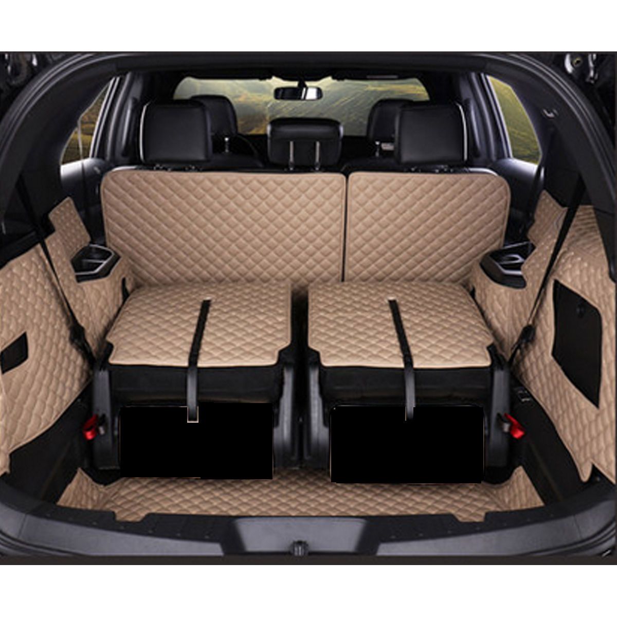 Car Trunk Mat Cargo Boot Liner Waterproof for Ford Explorer 7 Seats 2011-2016