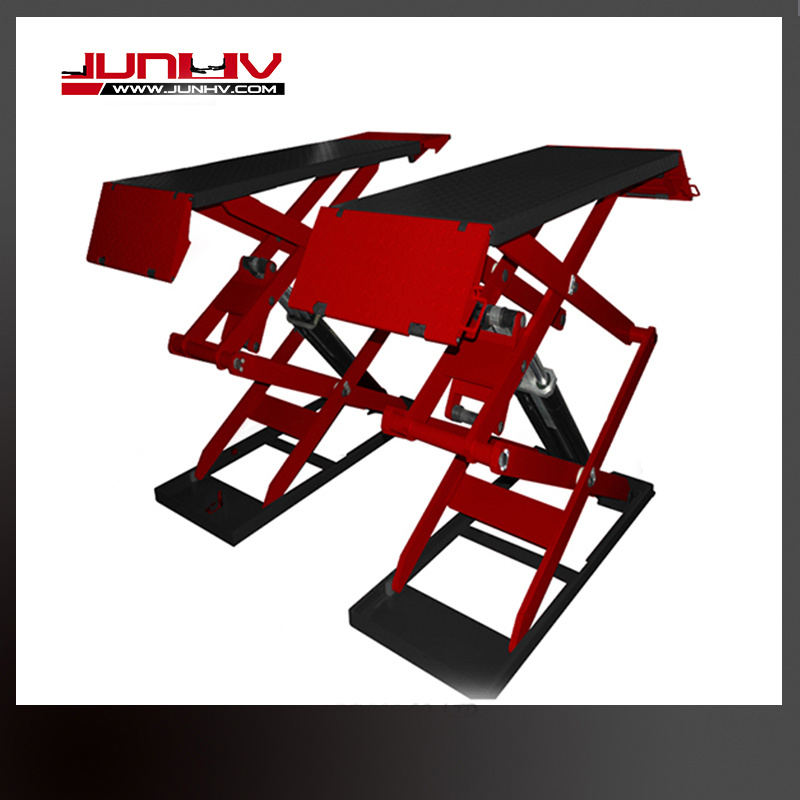 Junhv Stable Platform Design Mini Tilting Scissor Car Hoist for Sale