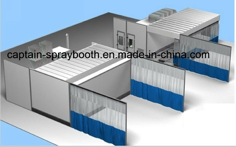 Auto Maintenance Painting Large Spray Booth with Drying Treatment