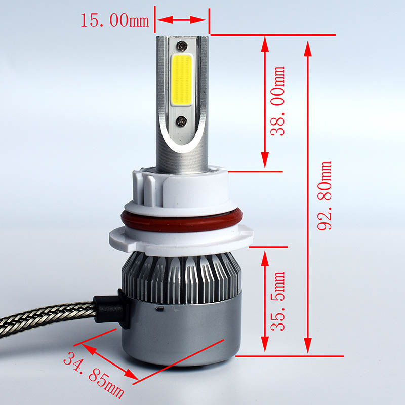 Car Kits C6 9004 9007 COB LED Car Headlight