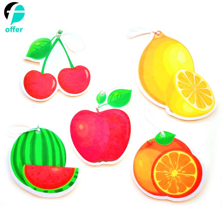 Custom Fruit Shape Paper Car Air Freshener
