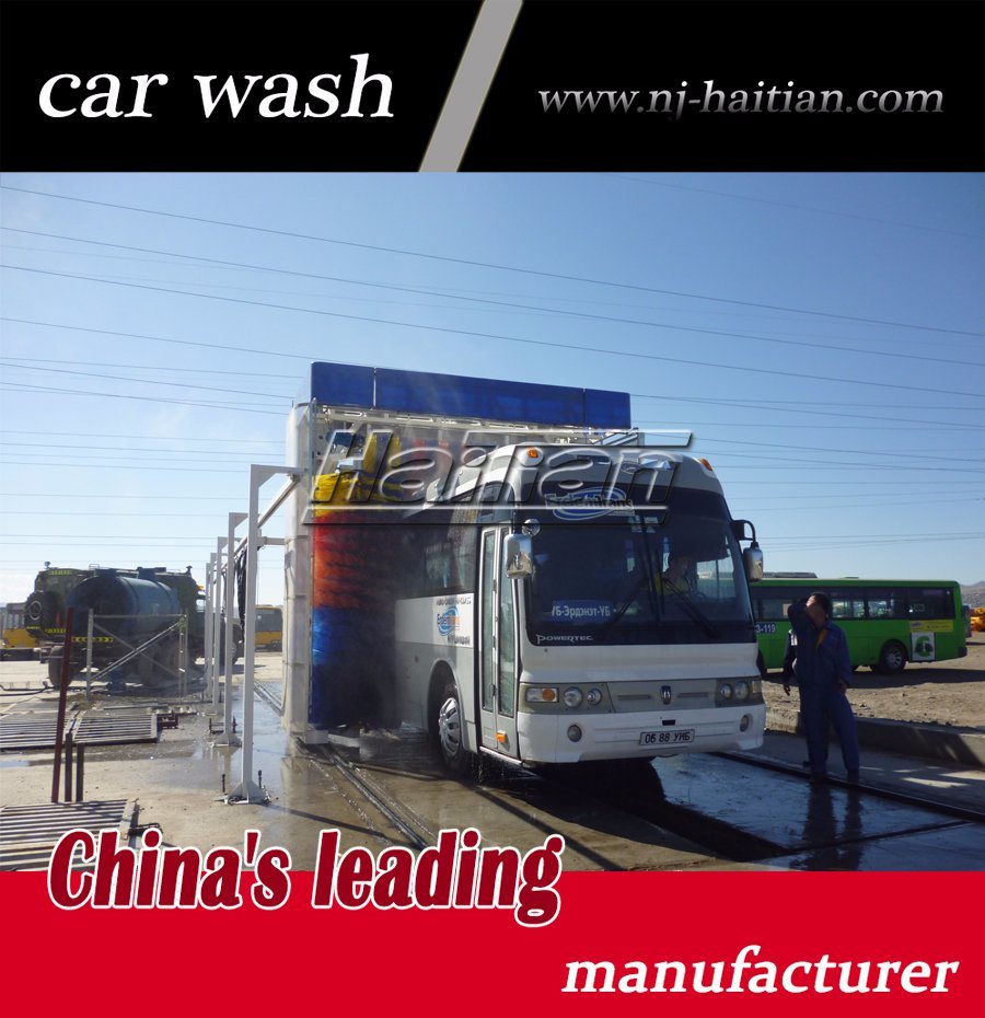 3 Brushes Rollover Bus Wash Machine with Mitsubishi PLC Control