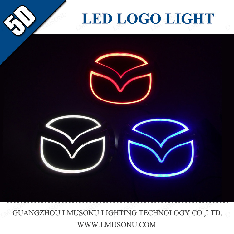 Car 5D LED Logo Badge Light for Mazda