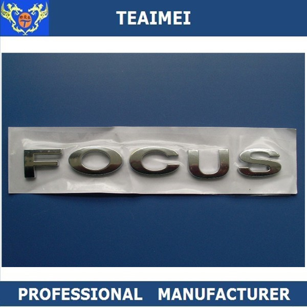 Chrome Plated Car Letter Name Badge Emblems