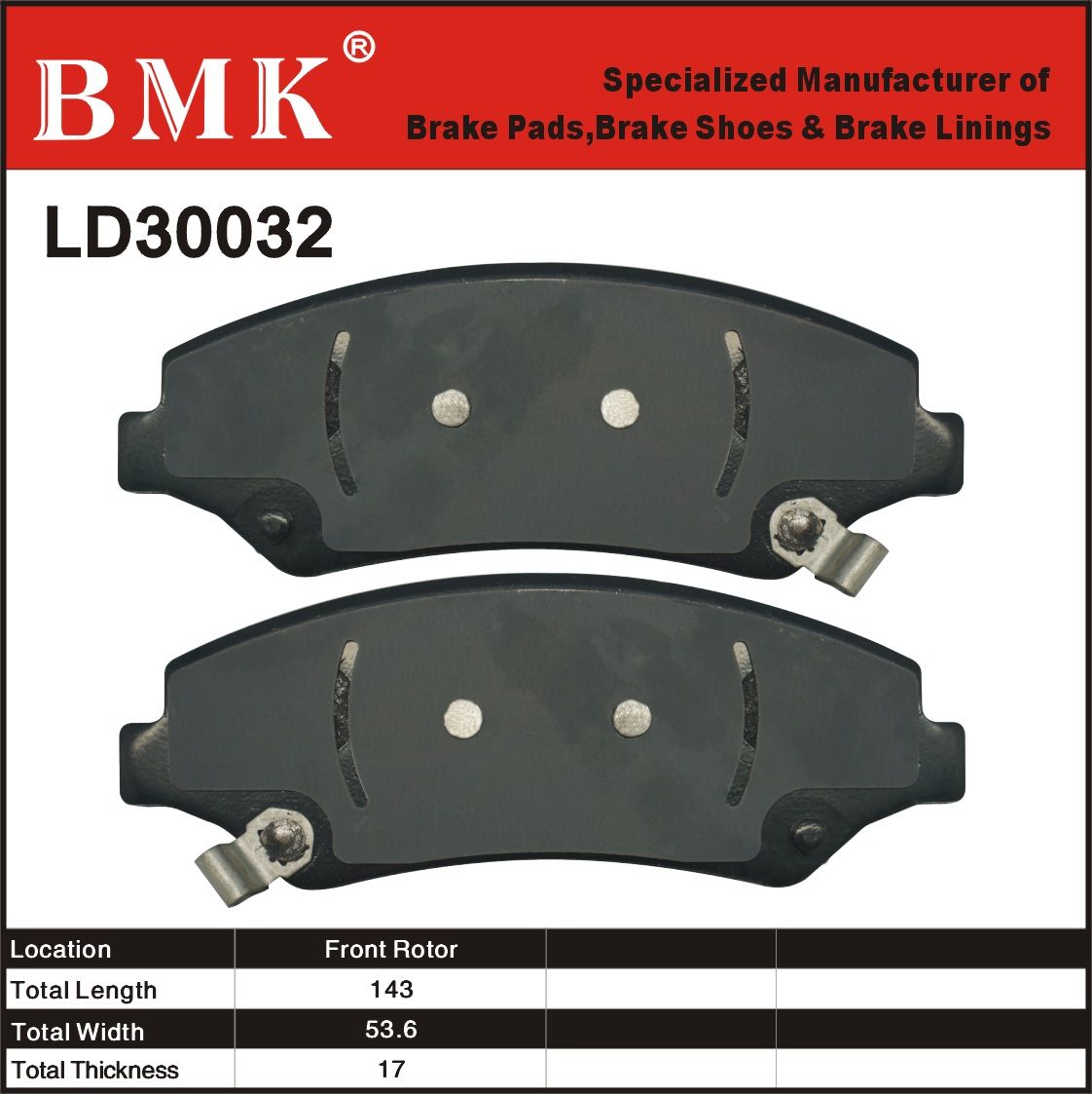 Adanced Quality Brake Pad (LD30032) for American Car