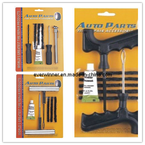Various Types of Tire Repair Kits Tools