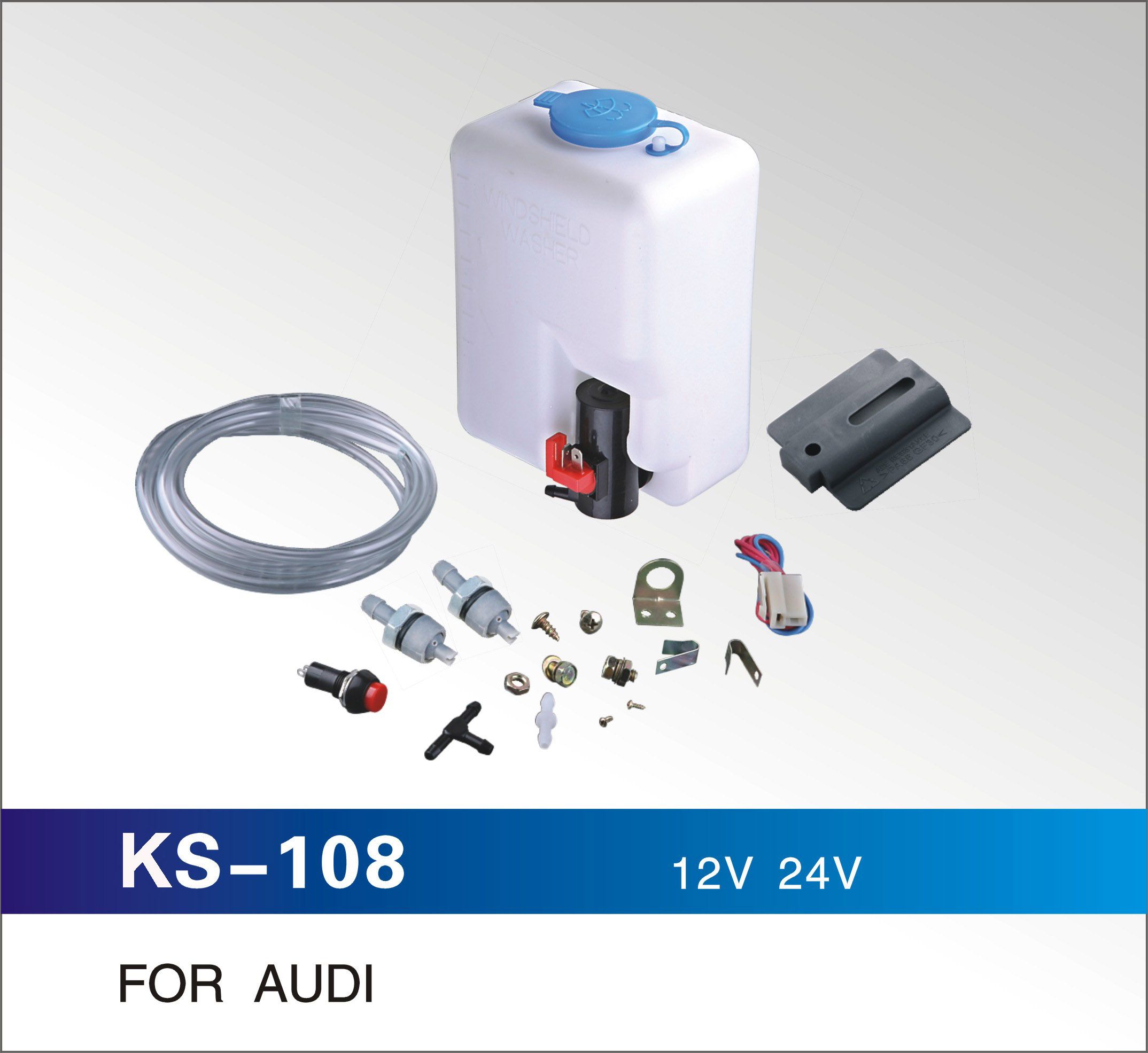 Universal Windshield Washer Bottle for Audi and Other Cars, 1.60L, OEM Quality, Cheap Price