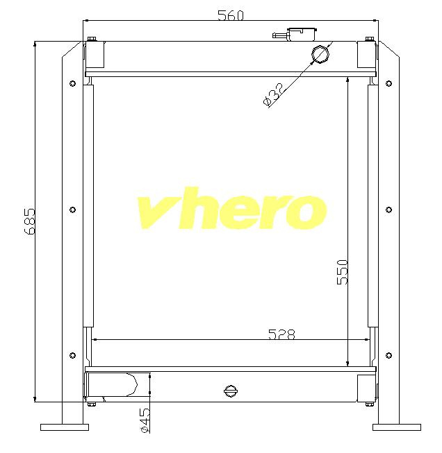Cooling System Auto Radiator for Technical Vehicle XCMG Ec80