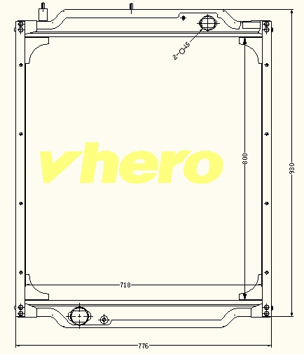 Auto Spare Parts Auto Radiator for Truck Sinotruck HOWO Wg9725530231