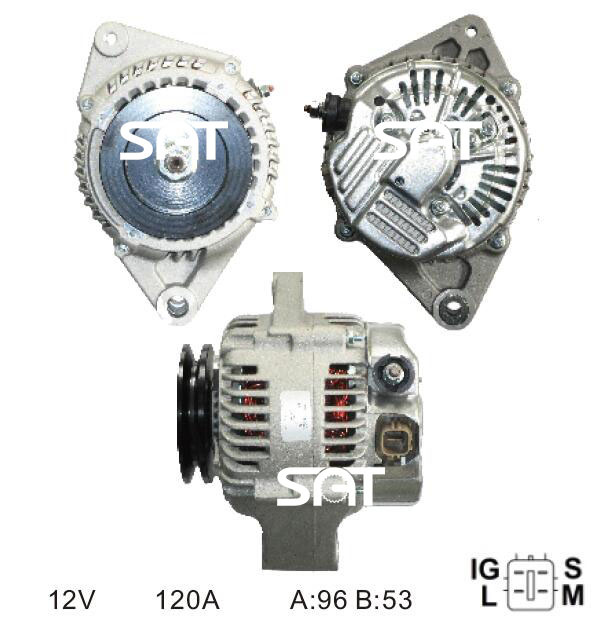 Nippondenso Alternator 102211-0670 JA1783IR 27060-27030