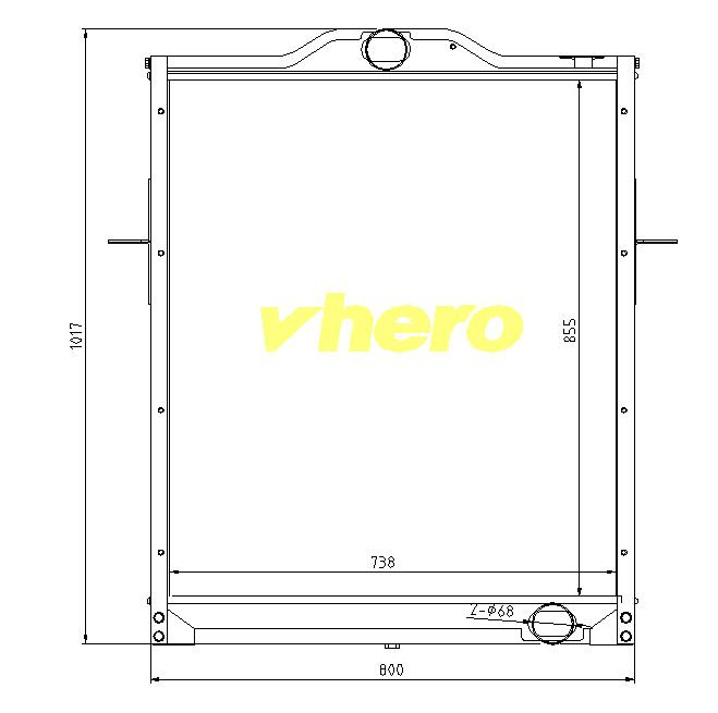 Auto Spare Parts All Aluminum Radiator for Truck FAW 1301010-D849