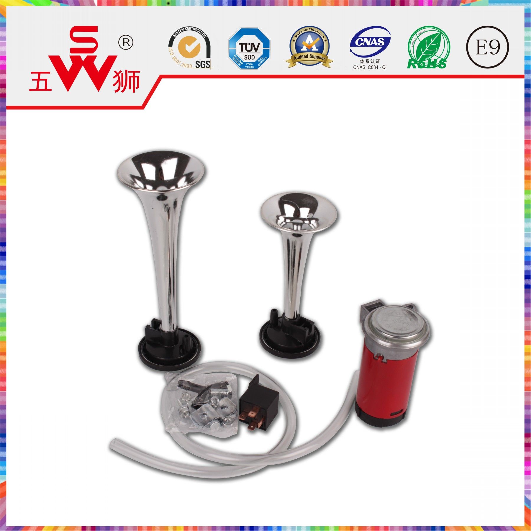 Sliver ABS Alarm Speaker for Motor Parts