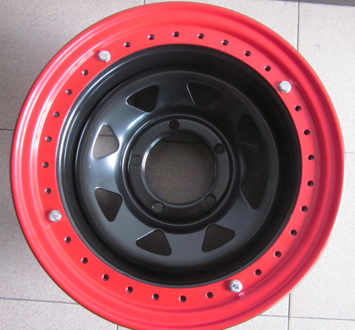 17X7 (5-139.7) Black Beadlock Wheel Rim