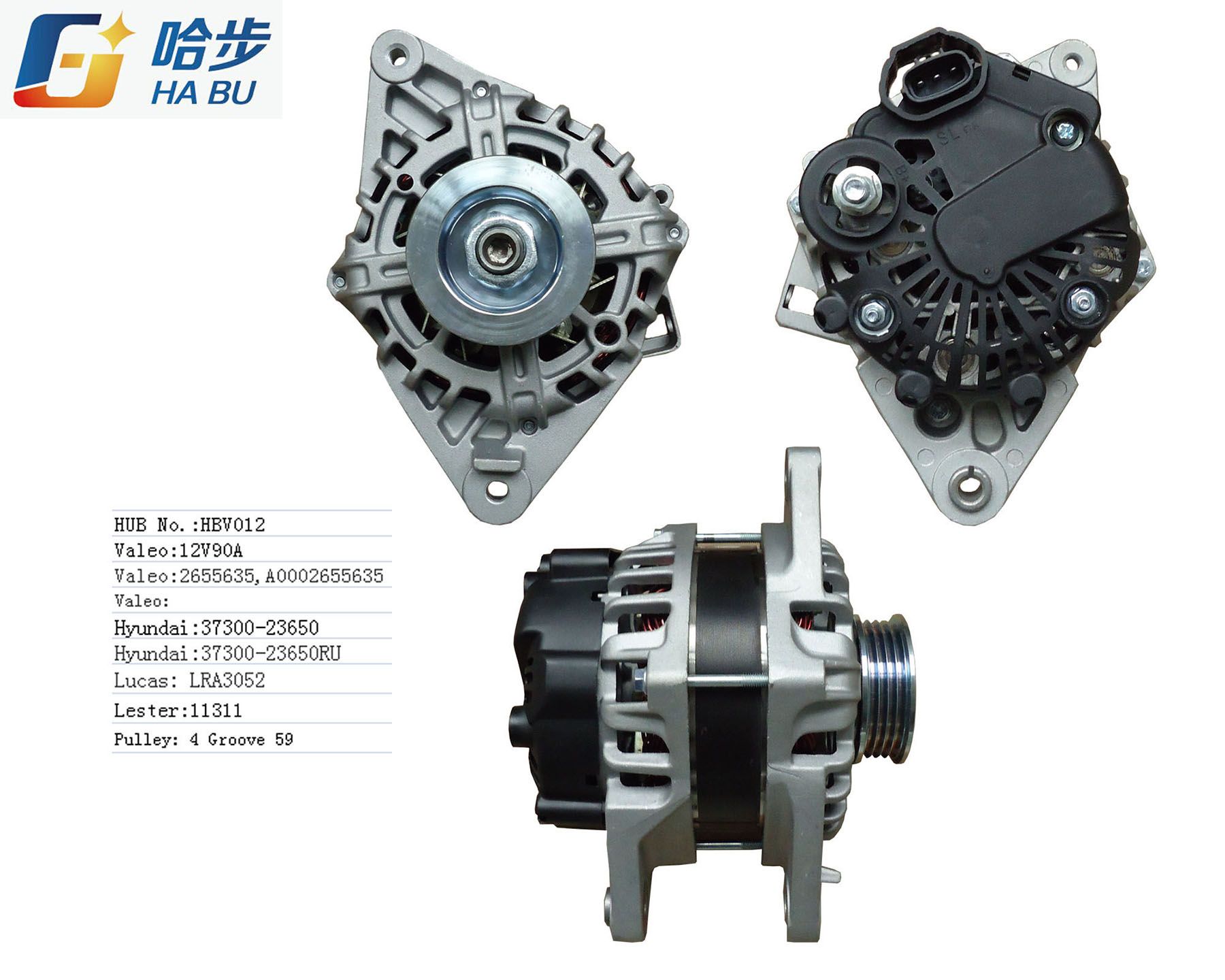 Quality Alternator for Hyundai Elantra 37300-2365011311