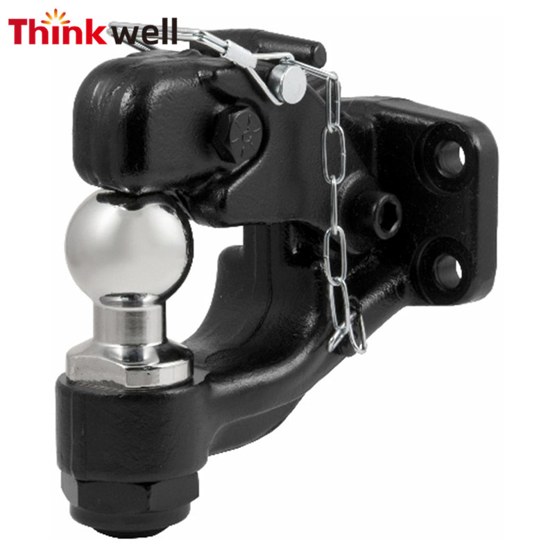 Heavy Duty Trailer Hitch Ball Receiver Mount Pintle Hook