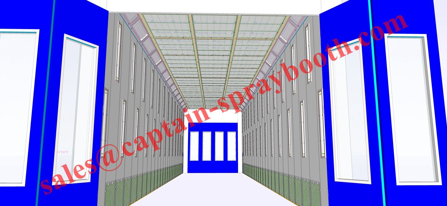 Truck Spray Booth/Painting Room/Dry Chamber for Large Bus and Furniture