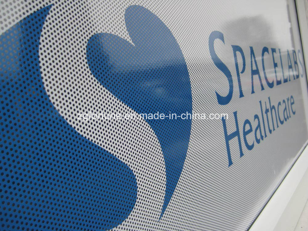 See Through Perforated Car Window Film One Way Vision