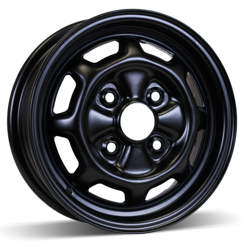 13X5 (4-114.3) Black Steel Winter Wheels
