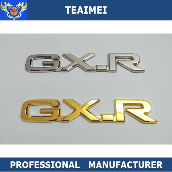 Custom ABS Plastic Chrome Letters Car Emblem Sticker