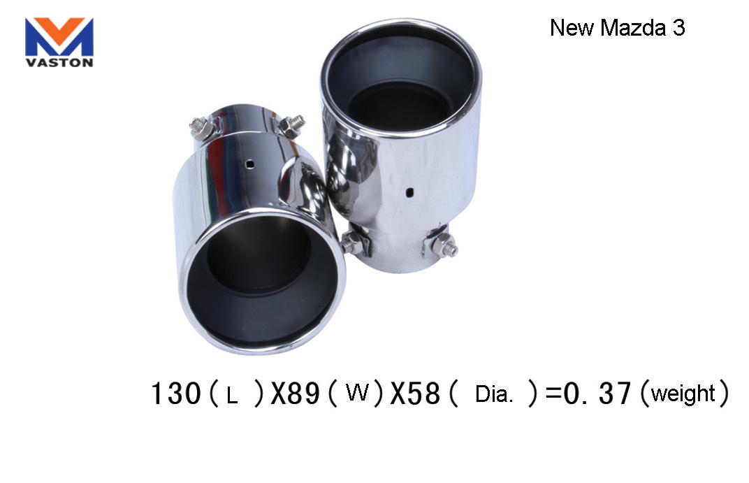 Exhaust/Muffler Pipe for Auto/New Mazda3, Made of Stainless Steel 304b