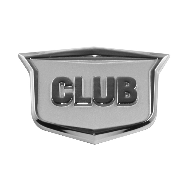 High Quality Black and Grey Custom Metal Car Body Logo