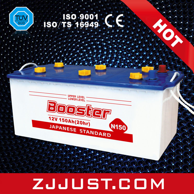 Dry Charged Automotive Car Lead Acid Battery N150