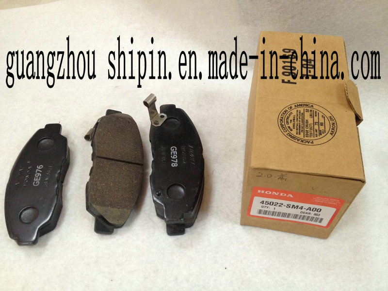 45022-Sm4-A00 Steel Fiber Used Brake Pad for Accord