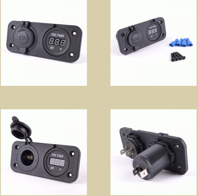 Car Cigarette Lighter Socket Splitter 12V Dual USB Charger Power