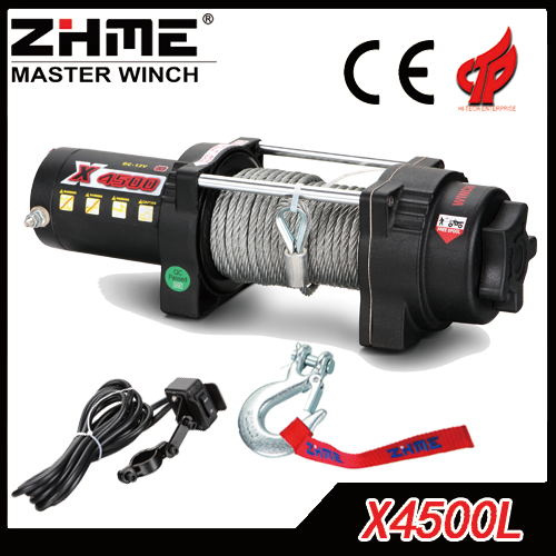 12V 4WD 4500lbs Wire Rope Electric Winch for ATV/UTV